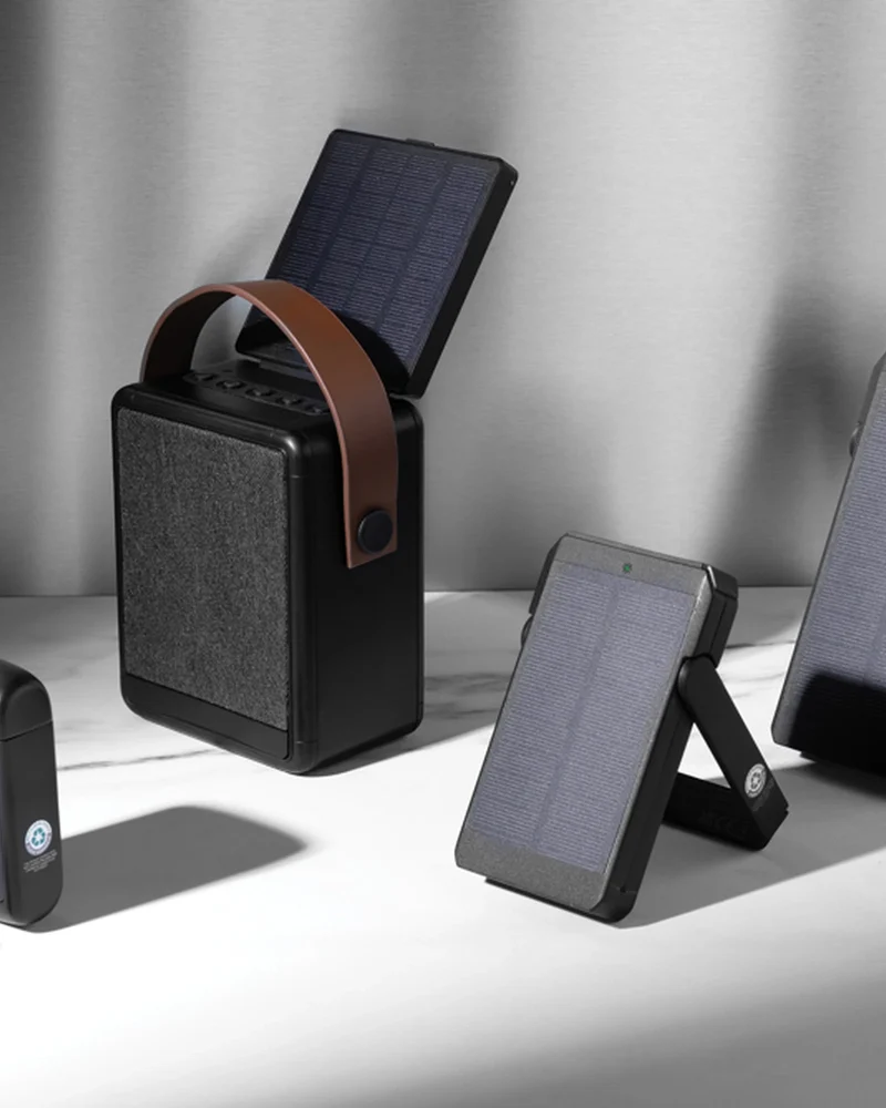 Power bank reciclado solar 10.000mAh para personalizar
