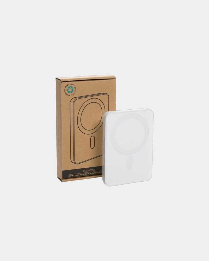 Power bank magnético reciclado 5000 mAh para personalizar