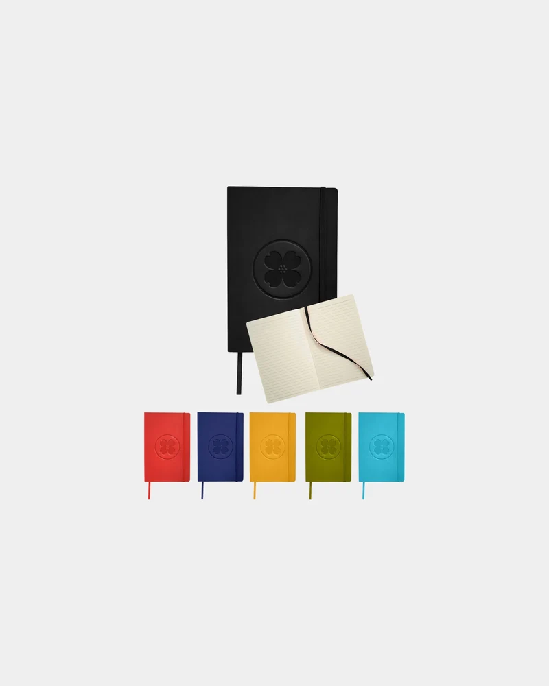 Libreta A5 tapa blanda cierre elástico para personalizar