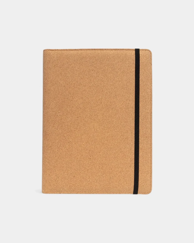 Portafolios A4 de corcho con bolígrafo personalizable