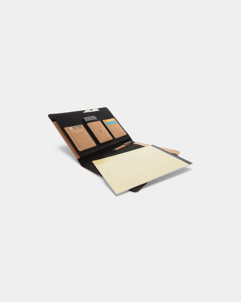Portafolios A4 de corcho con bolígrafo personalizable
