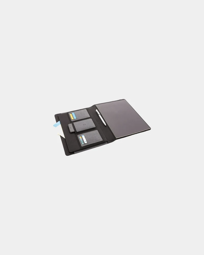 Portafolio A4 de cuero reciclado para personalizar