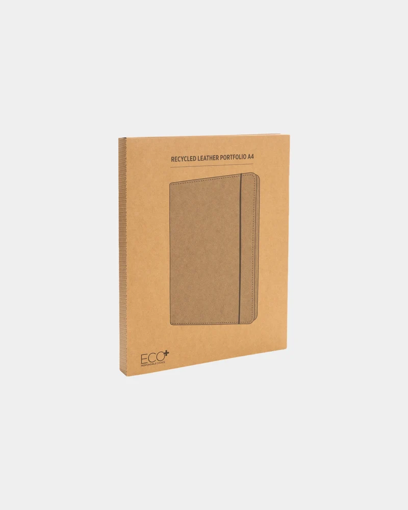 Portafolio A4 de cuero reciclado para personalizar