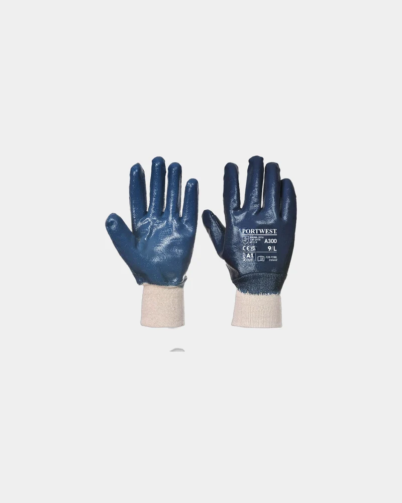 Guantes de nitrilo puño de punto para personalizar