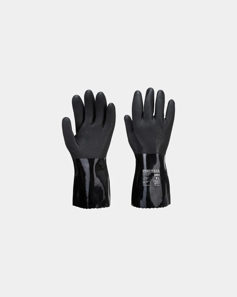 Guantes químicos PVC ESD antiestáticos para personalizar