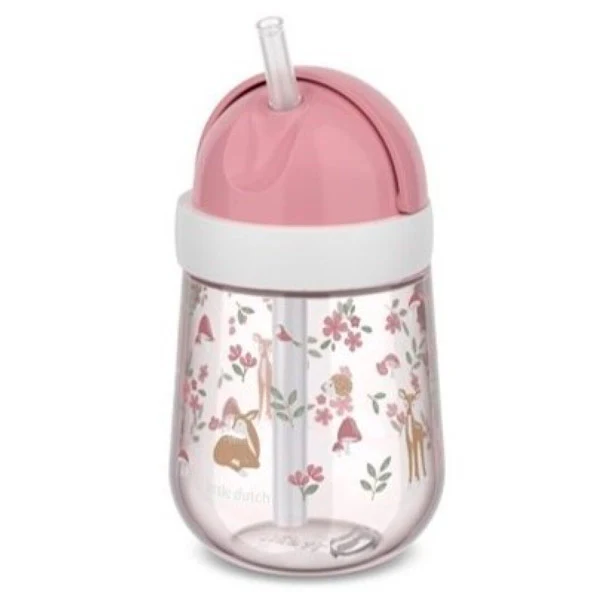 Vaso Con Pajita Mio 300 Ml Fairy Garden Little Dutch