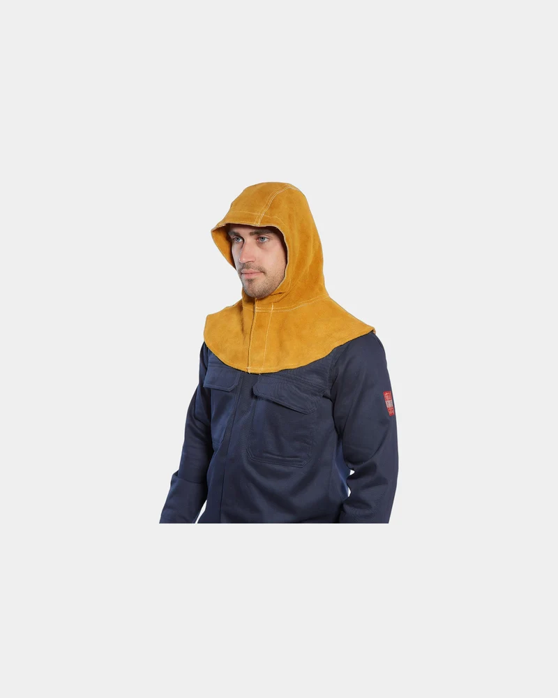 Capucha de cuero para soldadura para personalizar