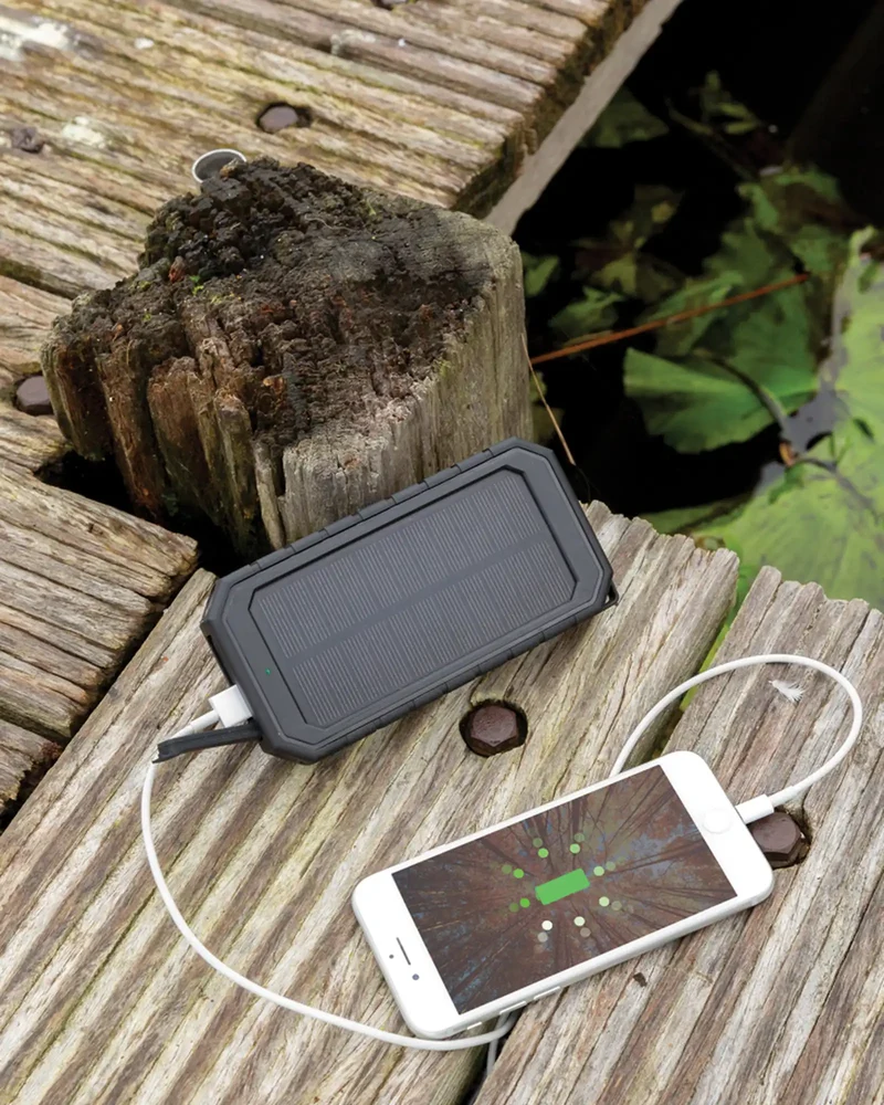 Power bank solar reciclado RCS 10.000mAh para personalizar