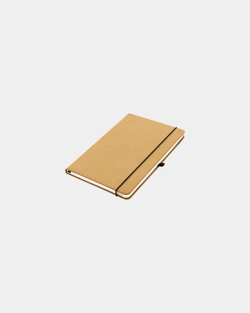Libreta A5 cuero reciclado tapa rígida para personalizar