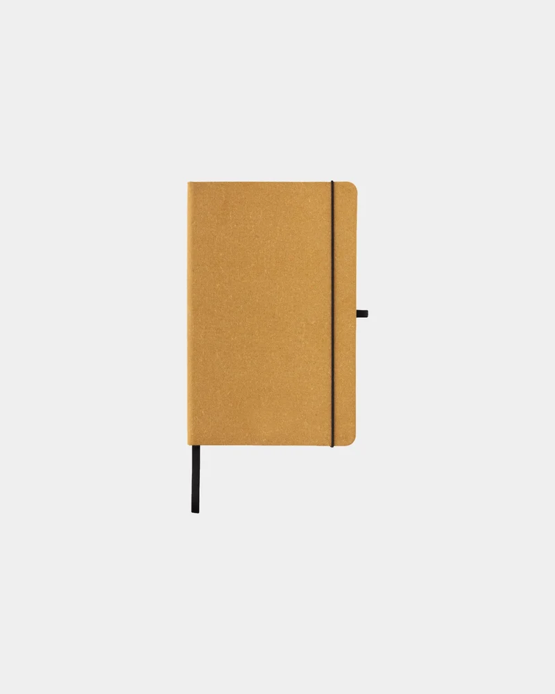 Libreta A5 cuero reciclado tapa rígida para personalizar