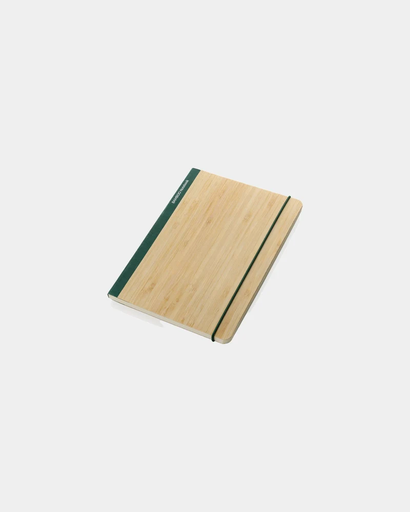 Libreta A5 de bambú FSC certificado para personalizar