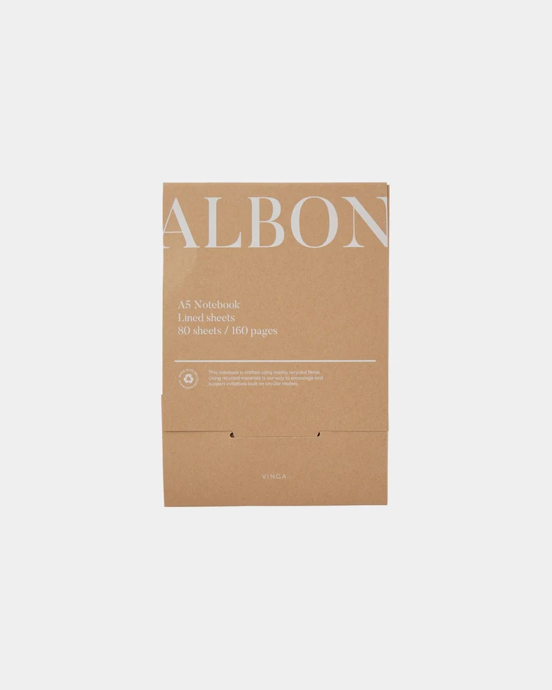 Libreta fieltro reciclado Vinga Albon A5 para personalizar