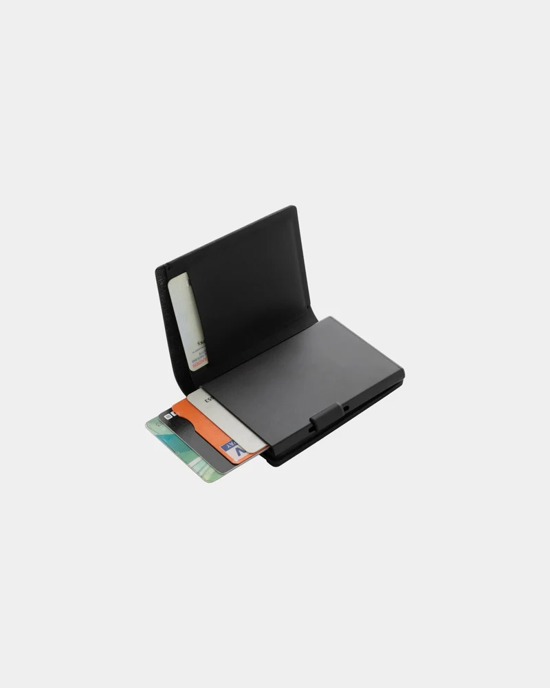 Tarjetero localizador poliéster reciclado para personalizar