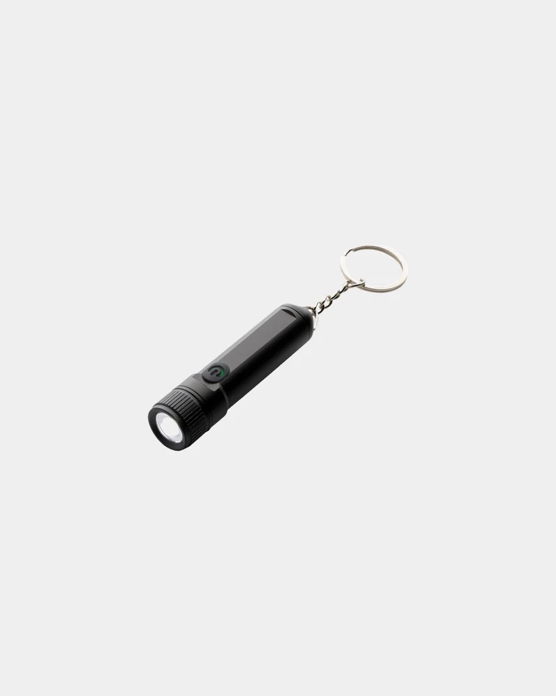 Llavero linterna recargable aluminio para personalizar