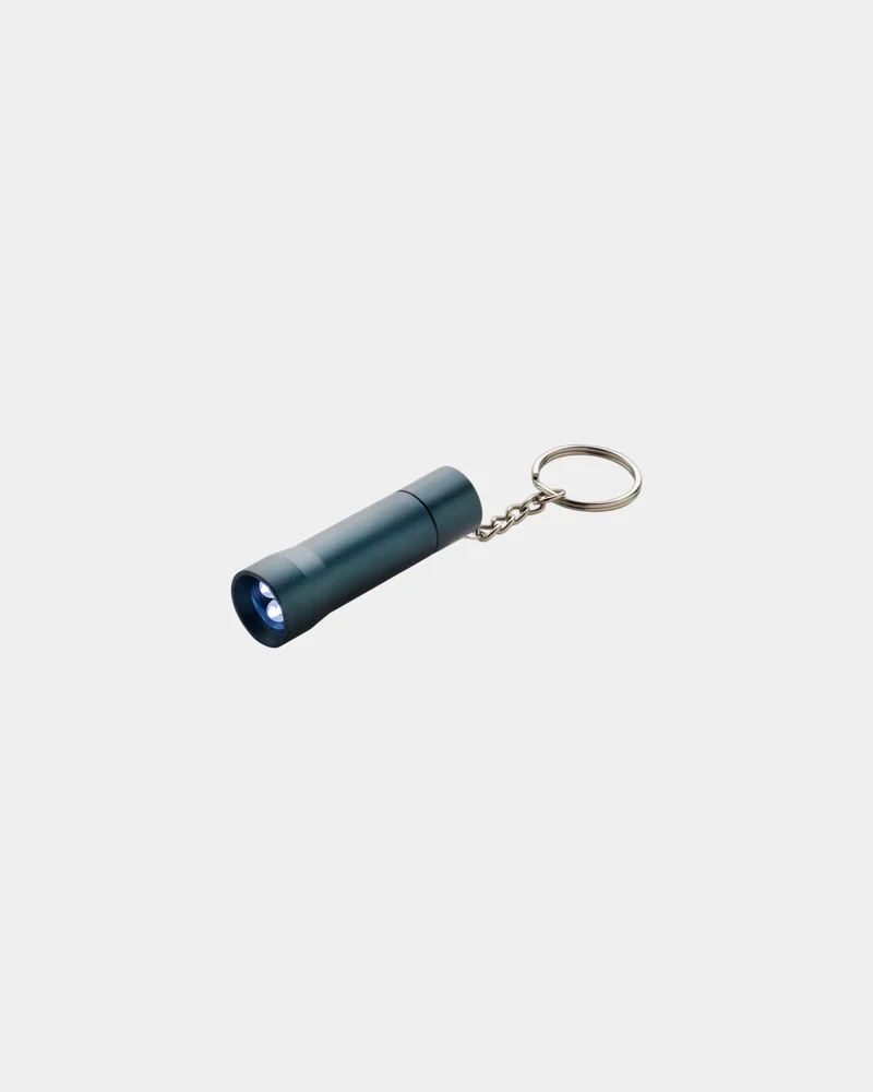 Llavero linterna aluminio reciclado RCS para personalizar