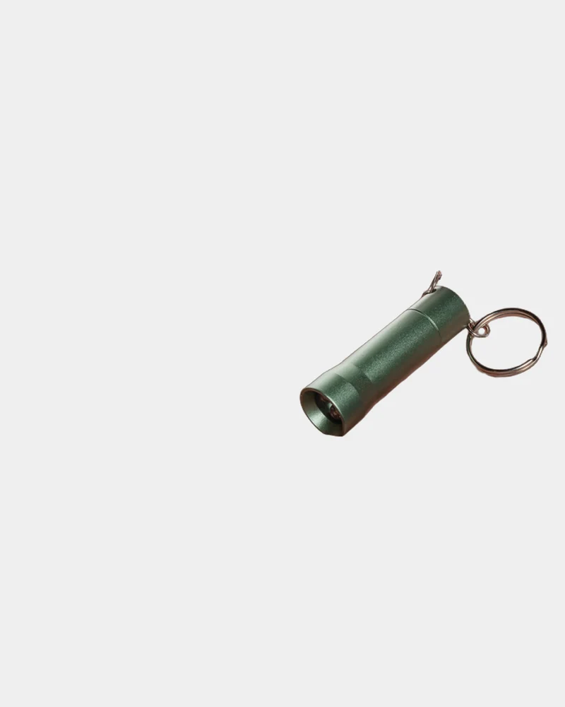 Llavero linterna aluminio reciclado RCS para personalizar