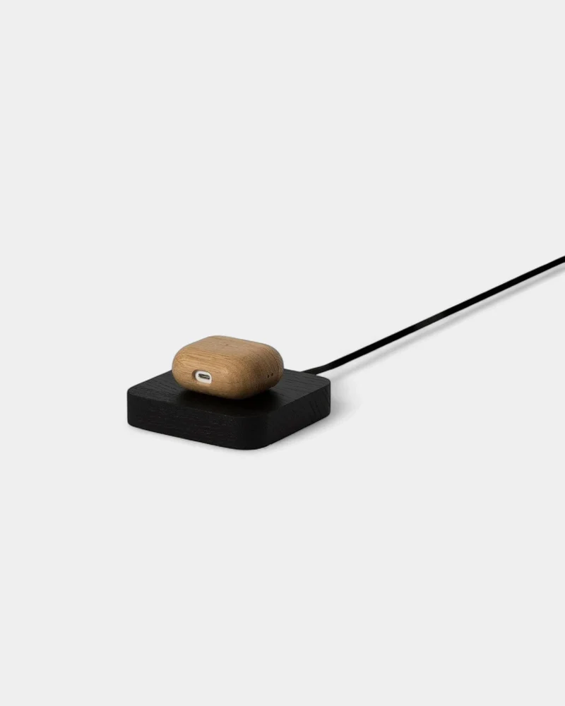 Cargador de inducción de madera de roble personalizable