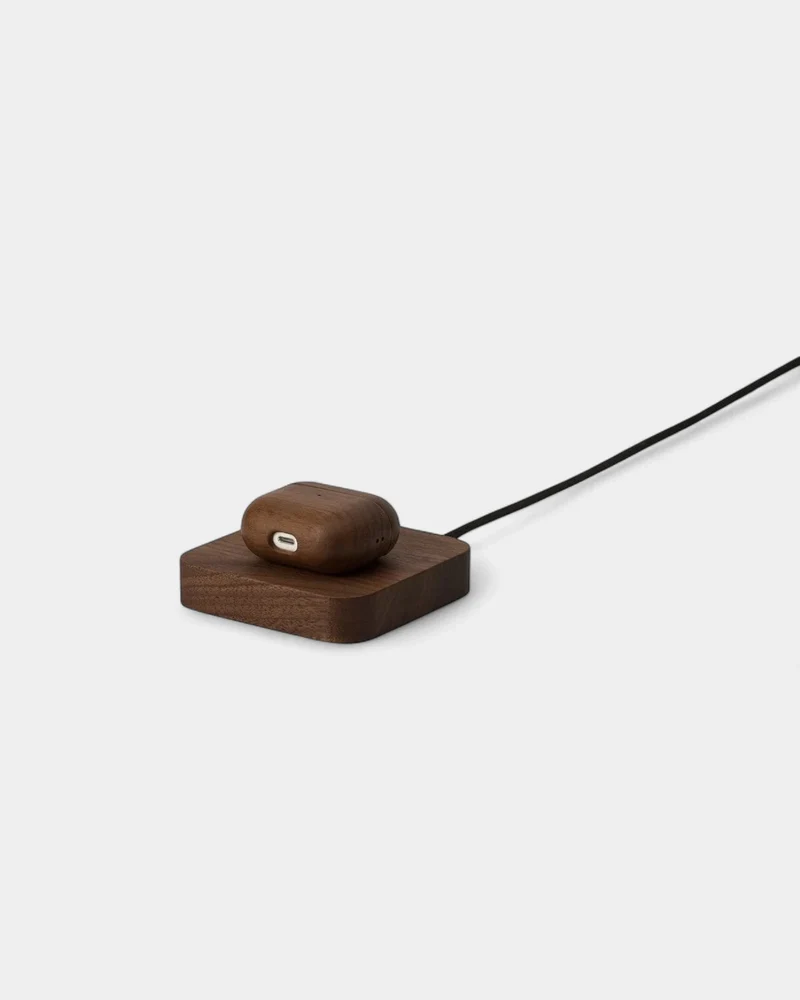 Cargador de inducción de madera de roble personalizable