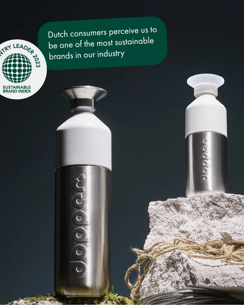 Botella acero inoxidable Dopper Steel para personalizar
