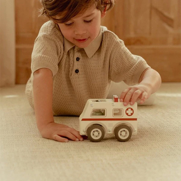 Ambulancia Little Dutch Madera