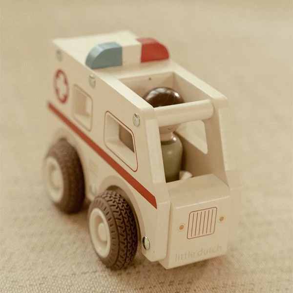 Ambulancia Little Dutch Madera