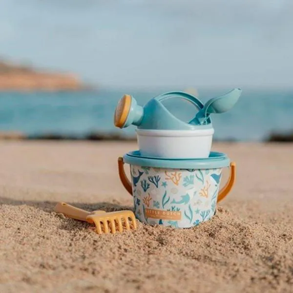 Juego Cubo de Playa Ocean Dreams Azul Little Dutch