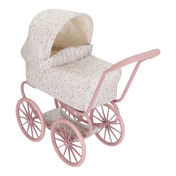 Carrito Muñecas Metal Flores Little Dutch
