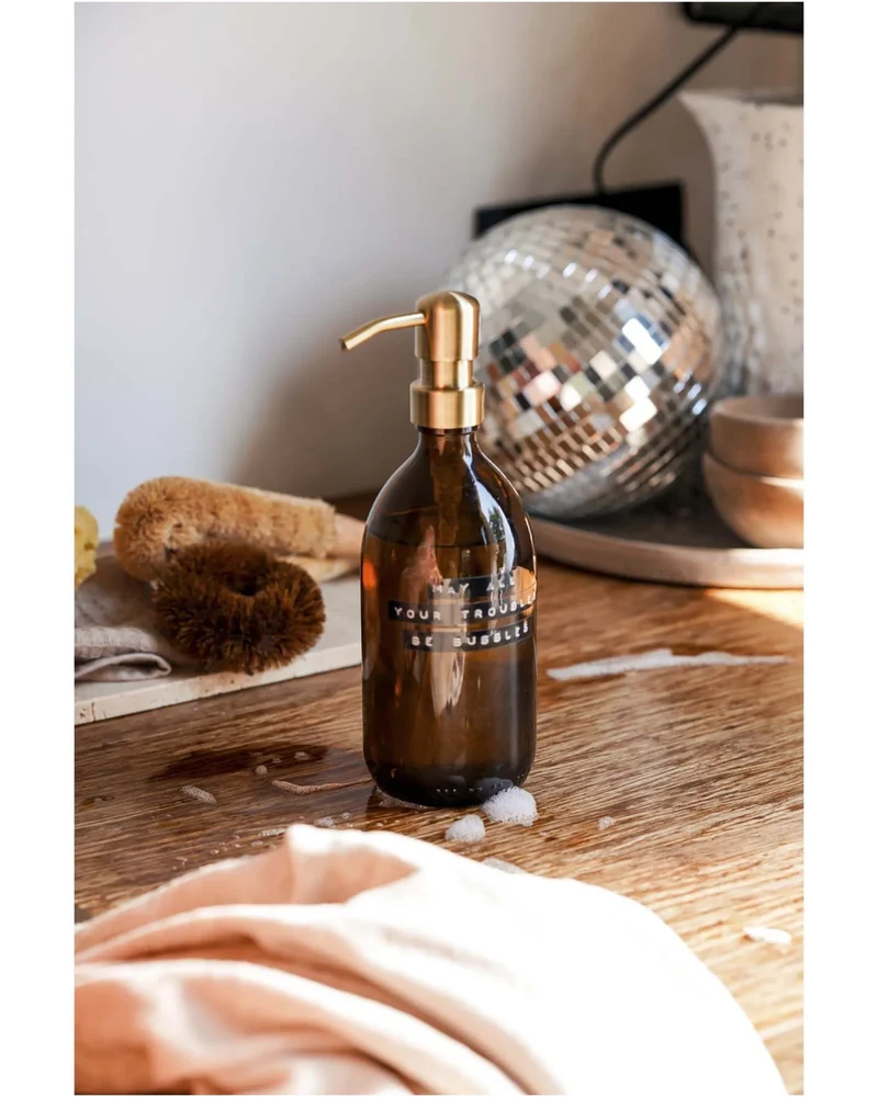 Dispensador de jabón de vidrio 500ml para personalizar