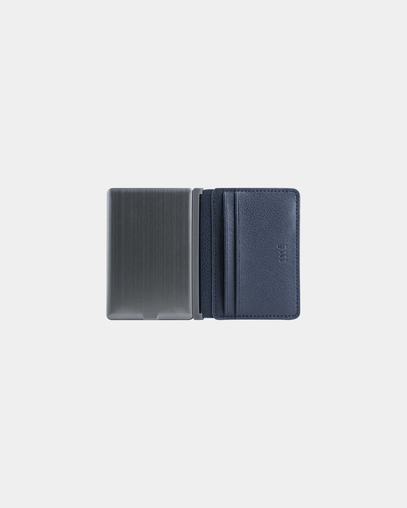 Tarjetero con power bank cuero reciclado para personalizar