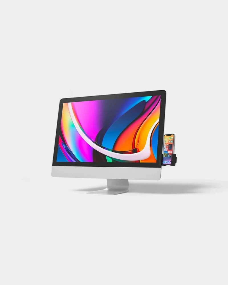 Soporte de teléfono para ordenador personalizable