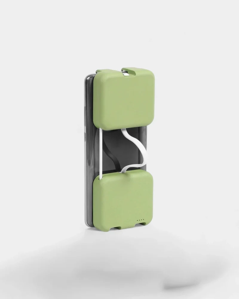 Batería externa con soporte para teléfono personalizable