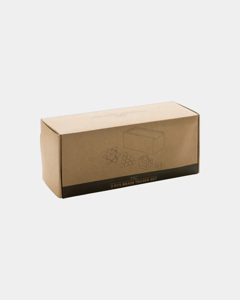 Set de rompecabezas de madera FSC para personalizar