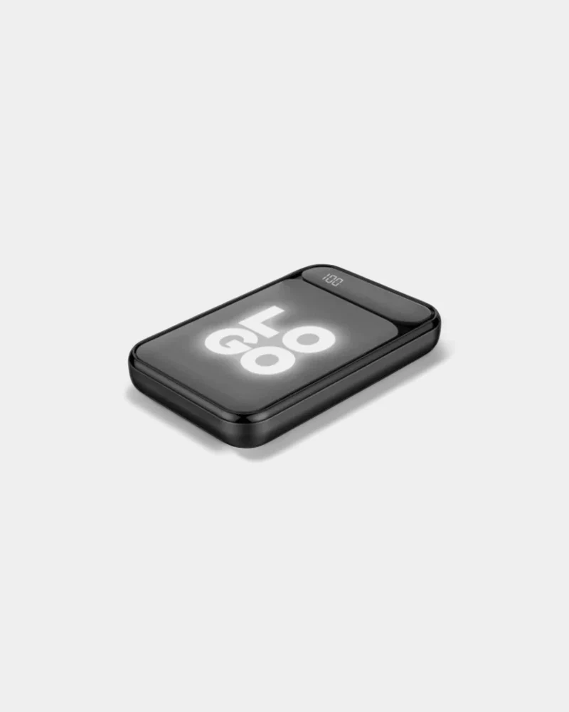 Batería externa con logo iluminado para personalizar