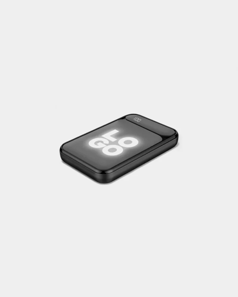 Batería externa con logo iluminado para personalizar