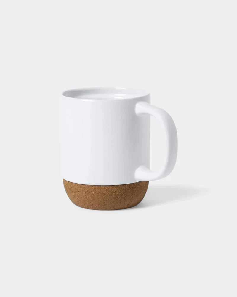 Taza de cerámica y corcho natural personalizable