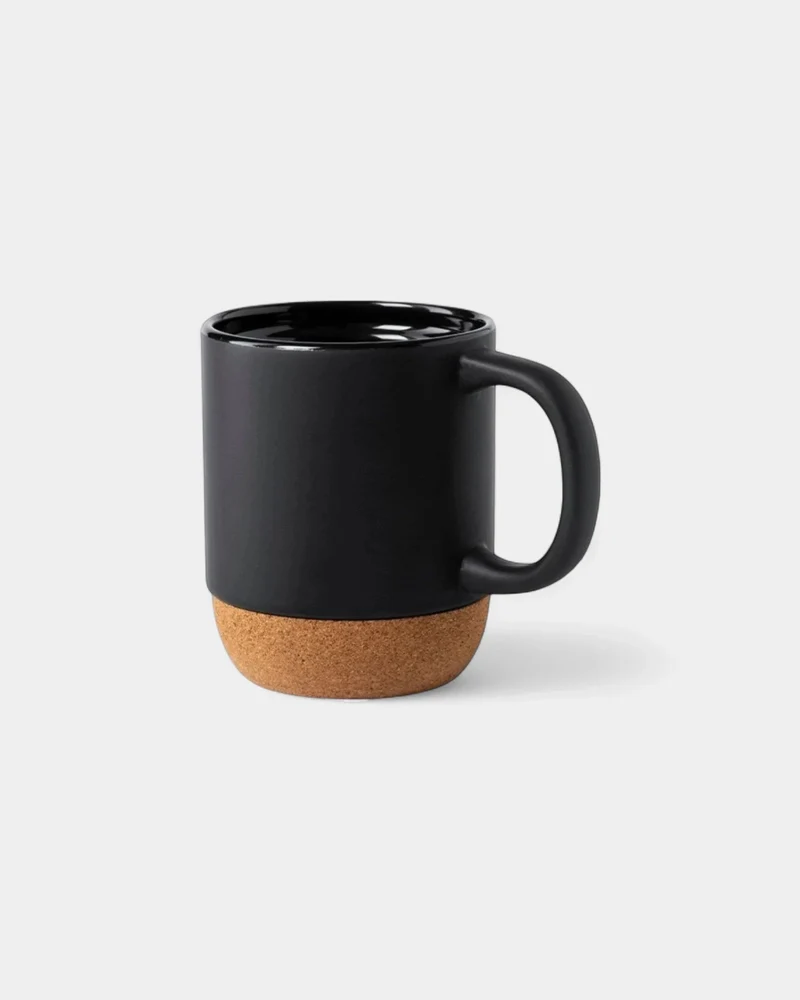 Taza de cerámica y corcho natural personalizable