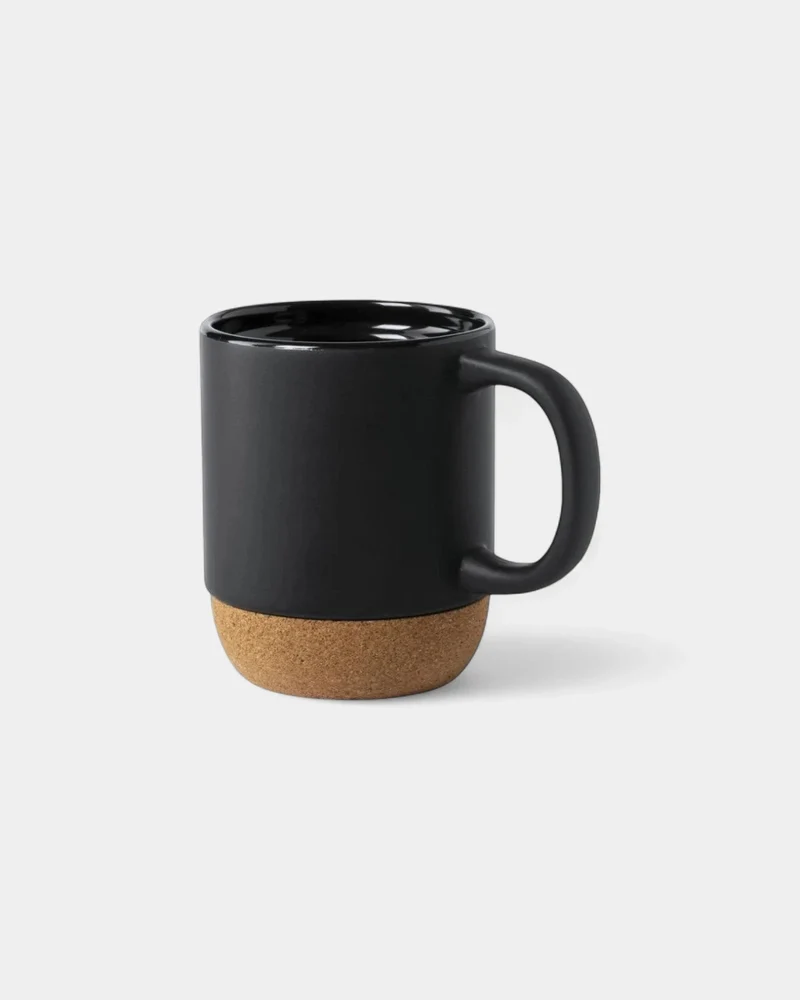 Taza de cerámica y corcho natural personalizable