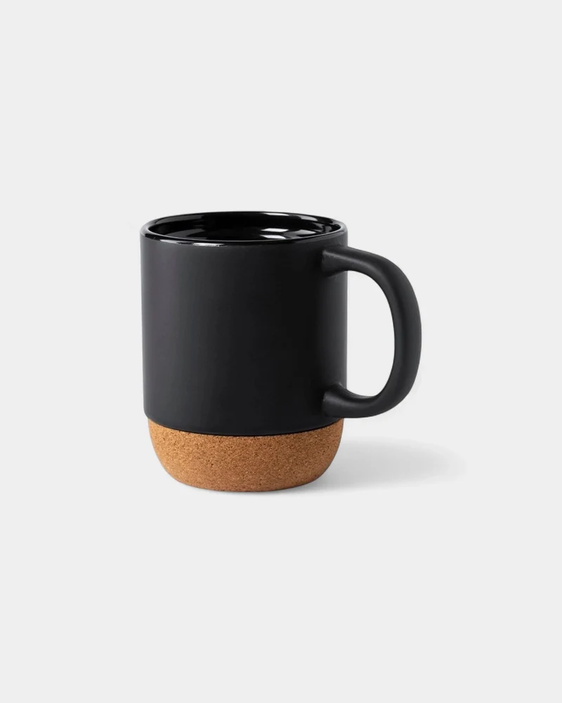 Taza de cerámica y corcho natural personalizable