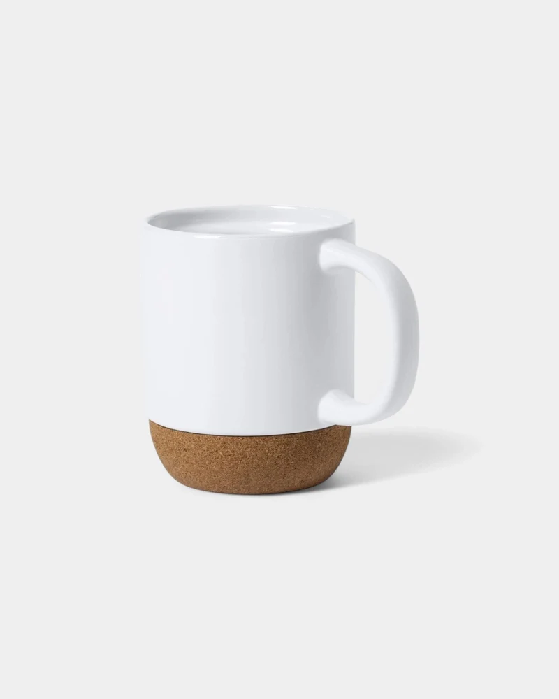 Taza de cerámica y corcho natural personalizable