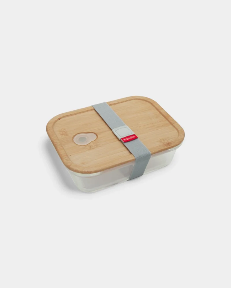 Lunchbox de vidrio y bambú personalizable