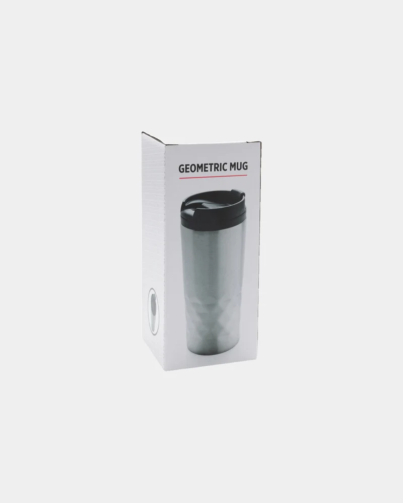 Taza geométrica de acero inoxidable 300ml para personalizar