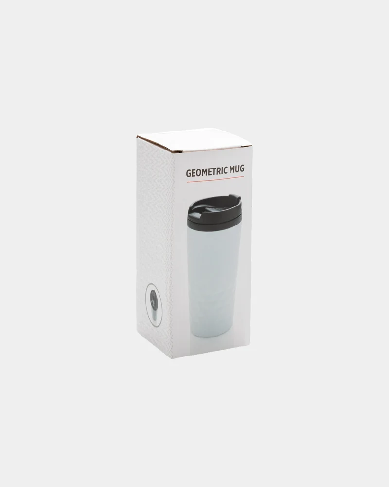 Taza geométrica de acero inoxidable 300ml para personalizar