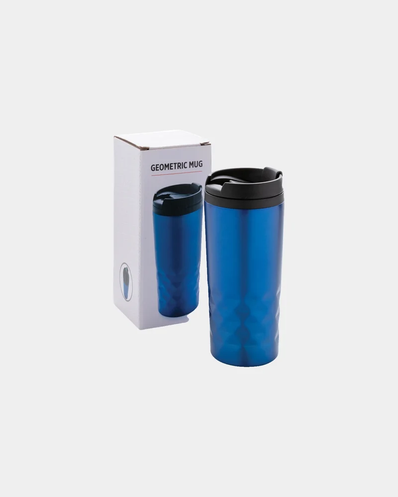 Taza geométrica de acero inoxidable 300ml para personalizar