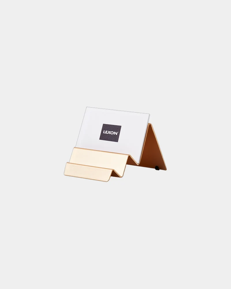 Soporte tarjetas aluminio Lexon City Card para personalizar
