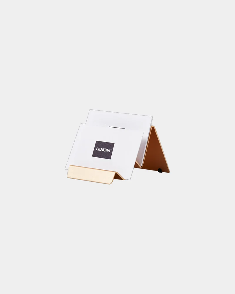 Soporte tarjetas aluminio Lexon City Card para personalizar