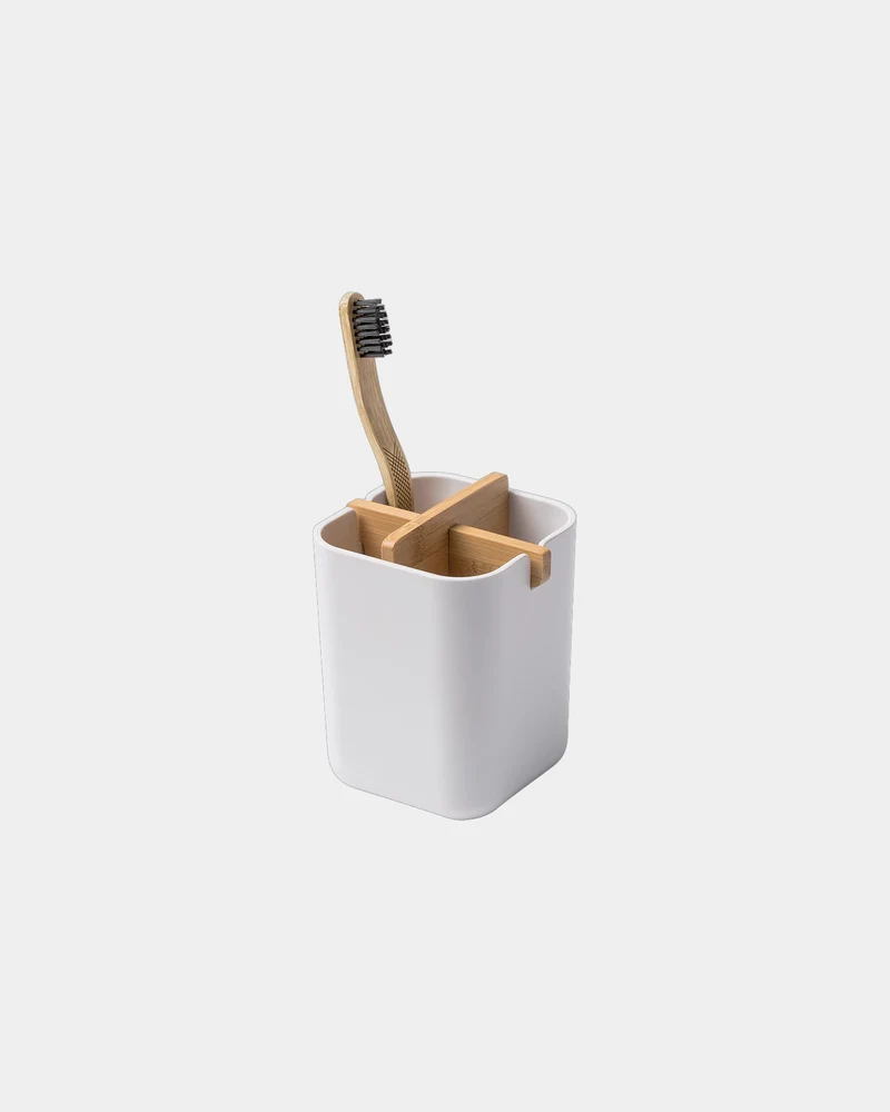 Portacepillos bambú Lexon Zen Cup para personalizar