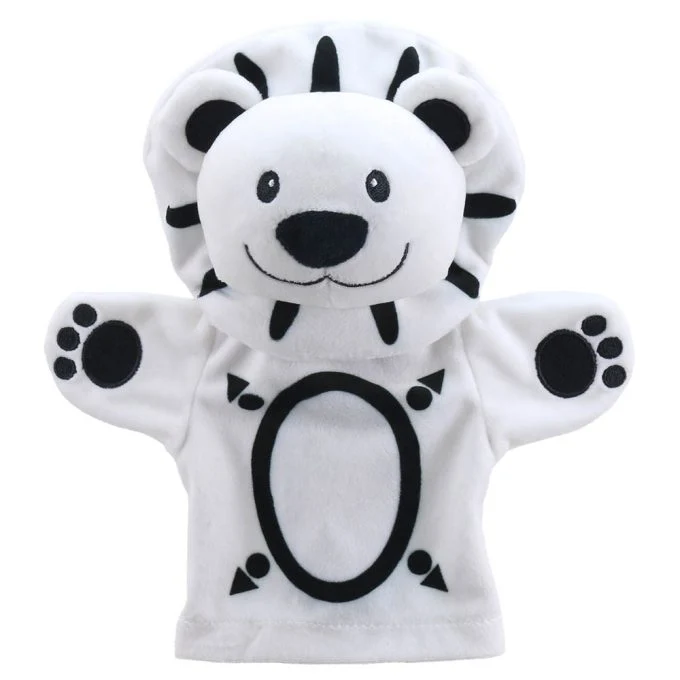 Mi Primera Marioneta León Blanco y Negro