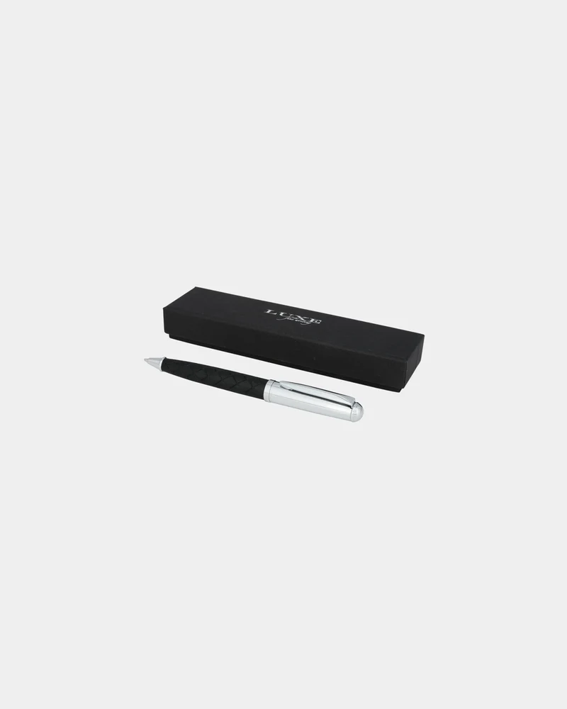 Bolígrafo metal cuero Fidelio para personalizar