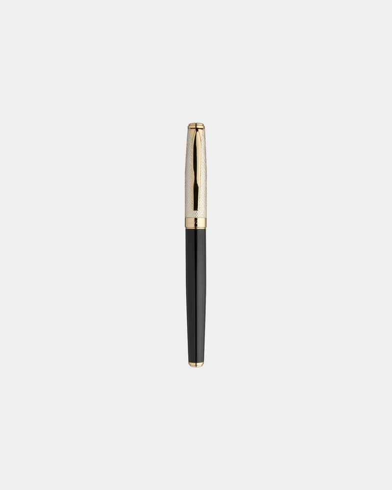 Bolígrafo roller dorado con estuche para personalizar