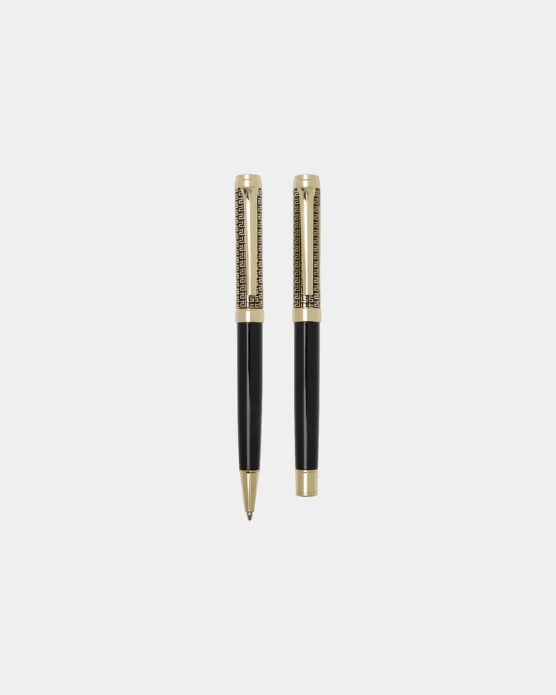 Set de bolígrafo y roller latón reciclado para personalizar